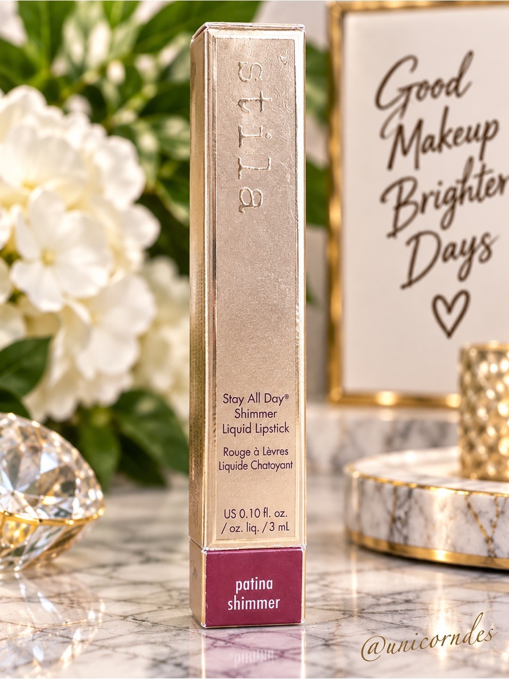 Stila Stay All Day Shimmer Liquid Lipstick Patina Shimmer Full Size 3mL
